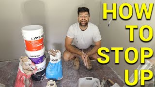 How to Stop Up Plaster  Drywall  Detailed DIY Tutorial for Beginners 4K [upl. by Mccreery]