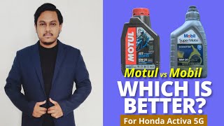 Motul vs Mobil The Ultimate 10W 30 Engine Oil for Activa5G [upl. by Ennayd]