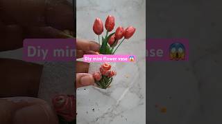 Diy mini flower vase shorts diy viralvideo [upl. by Nosle]