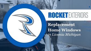 Fast Home Window Replacement in Livonia MI  Rocket Exteriors 734 3351553 [upl. by Lafleur]