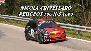 SALITA ALPE DEL NEVEGAL 2024  NICOLA CRIVELLARO  PEUGEOT 106 NS 1600  VIDEO BELLUNOVIDEO [upl. by Gunther]