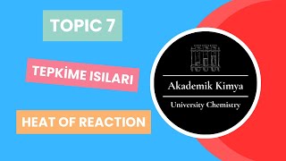 Tepkime Isıları  Heat of Reaction [upl. by Saudra]