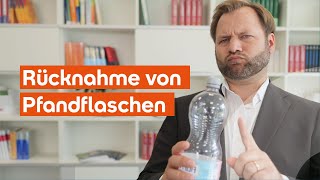 SRH Lawcast Pfandflaschen Rücknahme – ist ein Unternehmen dazu verpflichtet [upl. by Teena]