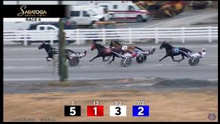 Saratoga Harness  15000 Open Handicap Trot March 3 2024 [upl. by Nairam]