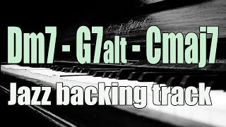 Jazz Backing Track  II  V7alt  I  C major [upl. by Enimasaj]