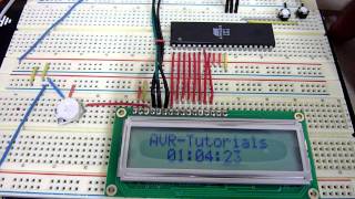 AVR ATMega16 LCD Digital Clock [upl. by Plerre781]