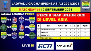 Jadwal Persib vs Port FC di Liga Champions Asia 2  Jadwal Pertandingan Persib  Persib hari ini [upl. by Karlotte975]