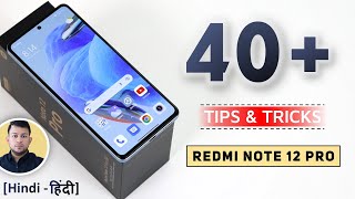 Redmi Note 12 Pro 5G Tips amp Tricks  40 Special Features  TechRJ [upl. by Serge]