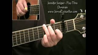 Donovan Jennifer Juniper  Guitar Play Through [upl. by Doty857]