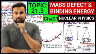 Mass Defect 😱 Binding Energy  12th class Physics lecture🔥 UsmanShani [upl. by Elurd]