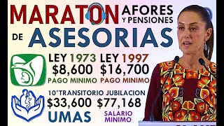 PENSIONES MARATÓN DE ASESORÍAS IMSS e ISSSTE CÁLCULO y REFORMAS DE SHEINBAUM [upl. by Elleinaj]