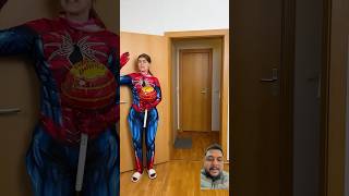 Spiderwomen with big big lollipop challenge game spiderman cosplay funny short [upl. by Wycoff]