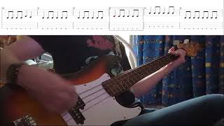 Nightwish  Nemo bass cover and tabs [upl. by Nahsyar]