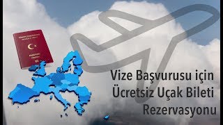 Vize başvurusu için bedava uçak bileti [upl. by Iramo]