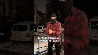 Tischler vs Zimmerer „Der feine Unterschied“ handwerk shorts tips [upl. by Yddet952]