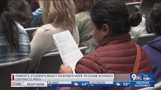 EPISD students parents react to the closure of 8 schools [upl. by Ostap]