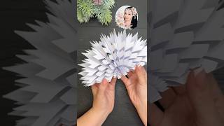 WoW ❄️ Easy Paper Christmas Decorations 2024 3D Snowflake [upl. by Clougher]