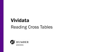 Vividata Reading Cross Tables [upl. by Aicenek554]