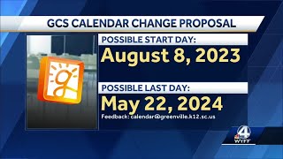 Greenville County Schools proposes change to school calendar [upl. by Atsok]