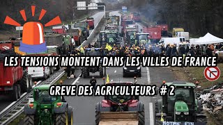 INFO EN DIRECT  LES TENSIONS MONTENT DANS LES VILLES DE FRANCE agriculture manifestation blocus [upl. by Acinehs671]