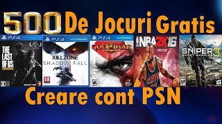 Cum faci un cont PSN sa ai 500 de jocuri Playstation 4 GRATIS Ps4 2021 [upl. by Naga]