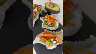 Reispapier SushiSchiffchen 🍣 shorts trend rezept [upl. by Nnairam915]