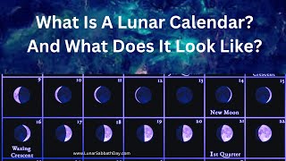 What Is A Lunar Calendar What does a Lunar Calendar look like [upl. by Fredi]