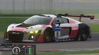 Assetto Corsa Vallelunga Club Audi R8 LMS 2016 World Record 47102 TV Cam [upl. by Neesay615]