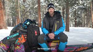 Layer as snowmobile guide Blaine Klawiter  TOBE Outerwear [upl. by Holmes]