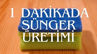 Sünger Nasıl Üretilir  1 Dakikada Sünger Üretimi  ÜRETİM [upl. by Adlog170]