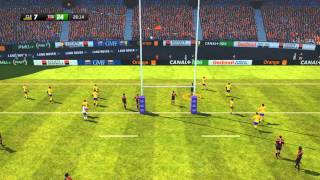 ASM Clermont VS Stade Toulousain  Rugby Challenge 2 PC FR [upl. by Ecyned94]