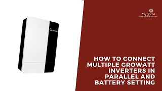 How to Connect Multiple Growatt Inverters in Parallel and Battery Setting [upl. by Jaf]