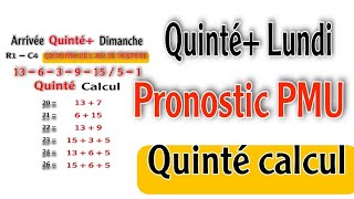 Pronostic PMU  Quinté du lundi 02 octobre 2023 [upl. by Certie308]