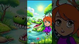 rhymes Funny Crocodile Poem for Kids  Hilarious and Cute Childrens Poetry [upl. by Nnylimaj]