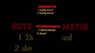 difference between euchromatin and heterochromatin l biology [upl. by Land]