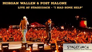 Morgan Wallen and Post Malone debut new song I HAD SOME HELP  Stagecoach 2024  FULL VERSION FANCAM [upl. by Eelnyl]