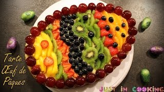 ❀ Recette de Tarte aux Fruits Œuf de Pâques ❀ [upl. by Cayser]