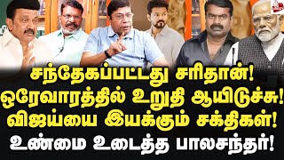 ஒரே மேடையில் திருமா விஜய்பின்னணியில் யார் தெரியுமா Balachandran IAS  TVK Vijay  DMK  ADMK  Bjp [upl. by Aurore909]