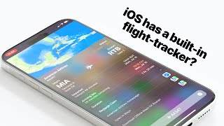 How to use the builtin flight tracker on iOS [upl. by Erica732]