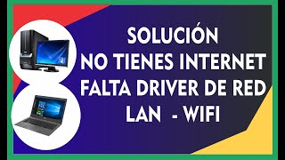 Descargar e Instalar Driver de Red LAN o WIFI  Formateaste y No detecta el Driver Solución [upl. by Acinoed]