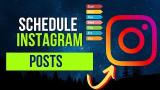 How to Schedule Instagram Posts [upl. by Kliber]