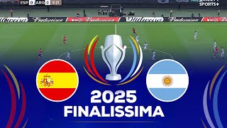 SPAIN vs ARGENTINA  FINALISSIMA 2025 FULL MATCH GAME [upl. by Eicyac]