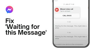 Messenger Waiting for This Message This Might Take a While Problem Fix 2024 [upl. by Doownel]