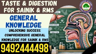 Taste and Digestion  General Knowledge Classes for Sainik and RMS Entrance Exam  Enunciate Academy [upl. by Elockin999]