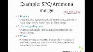 VCE Business Management Kotters change theory [upl. by Ahon697]