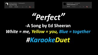 Ed Sheeran  Perfect Karaoke Duet Version  Sing With Me  Female Key [upl. by Lexis]