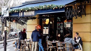 Prix Fixe Lunch at Canal St Martin Paris  La Marine [upl. by Atsejam]