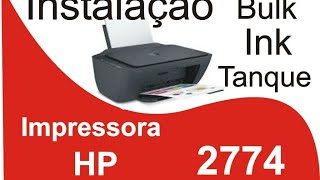 Como Instalar o Bulk Ink na impressora HP Deskjet 2774 [upl. by Coraline866]