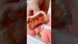 Would you try this peach mochi mochi softmochi recipe mochirecipe peachmochi [upl. by Olympium665]