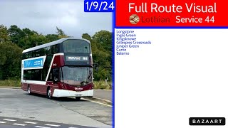 Lothian Buses Service 44 Longstone to Balerno • Gemini 3FH 553 SA15VUD • FRV 1924 [upl. by Tegirb]